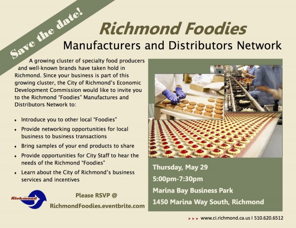 SAVE THE DATE- MAY 29TH – RICHMOND FOODIES